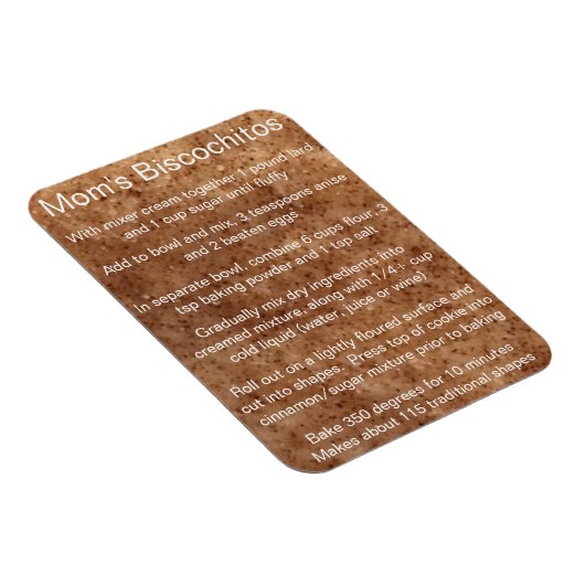 ビスコチトニューメキシコ公式クッキーレシピ マグネット (右側)