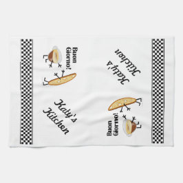 ビスコティ&コーヒー – ブオンジョルノ！ キッチンタオル