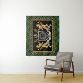 ビスセットクランバッジとライオン付きモットー タペストリー (インサイチュ)