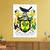 ビスソンコート・オブ・アームズ キャンバスプリント (インサイチュ (リビング))