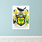 ビスソンコート・オブ・アームズ キャンバスプリント (インサイチュ (ウッドフロア))