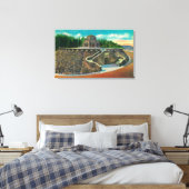 ビスタハウスオンコロンビアリバーオレゴン キャンバスプリント (インサイチュ (寝室))