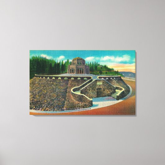 ビスタハウスオンコロンビアリバーオレゴン キャンバスプリント (正面)