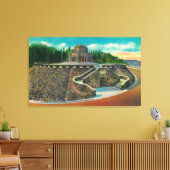 ビスタハウスオンコロンビアリバーオレゴン キャンバスプリント (インサイチュ (リビング))