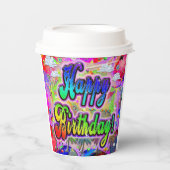 ビスタ表現誕生日紙カップ 紙コップ (正面)