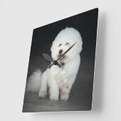 ビスチョンフリースウォールクロック スクエア壁時計 (傾斜)