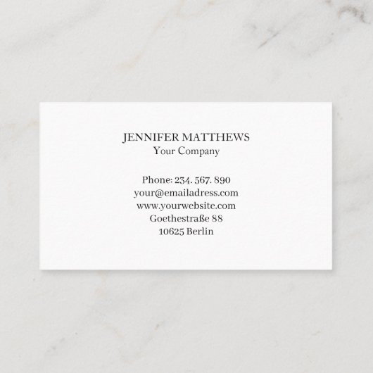 ビスティンカルテ花屋 名刺 (裏面)