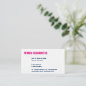 ビスティンカルト・クラール・ウント・ドイツリッチ 名刺 (スタンド正面)