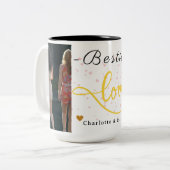 ビスティーズ愛コーヒーマグ – かわいい最高の友達ギフト ツートーンマグカップ (正面左)