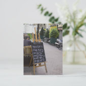 ビストロのメニュー板 ポストカード (スタンド正面)