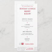 ビストロメニューカード メニュー (正面/裏面)