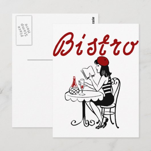 ビストロ ポストカード (正面/裏面)