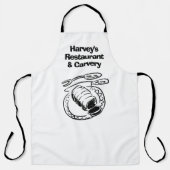 ビストロ、レストラン、カフェ、またはキャリービジネス。アドル エプロン (正面)