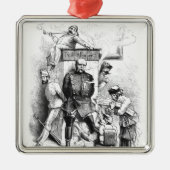 「ビスマルクからの三重の同盟、 メタルオーナメント (正面)