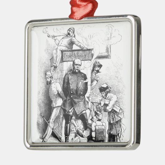 「ビスマルクからの三重の同盟、 メタルオーナメント (左)