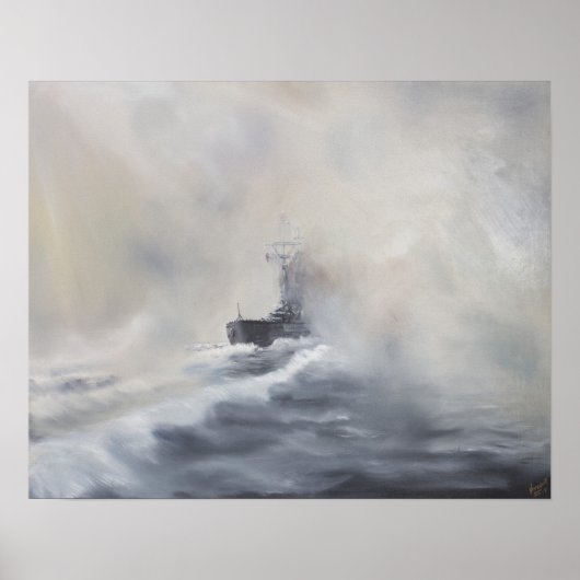 ビスマルクは1941年5月25日に彼女の説教者を退ける。 ポスター (正面)