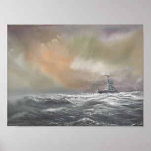 ビスマルクはPrinzにEugen 0959hrs 5月24日信号を送ります ポスター