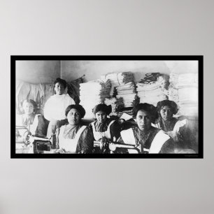 ビスマルクインドの学校1922年の裁縫のクラス ポスター