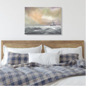 ビスマルク信号プリンツユーゲン0959時間5月24日 キャンバスプリント (インサイチュ (寝室))