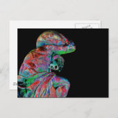 ビスマルク像、ベルリン、ギリシャ神アトラス、色付き ポストカード (正面/裏面)