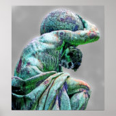 ビスマルク像、ベルリン、ギリシャ神アトラス(5pst) ポスター (正面)