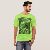 ビスマルク彫像、ベルリンのギリシャの神の地図書、灰色Bac Tシャツ (正面フル)