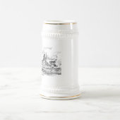 ビスマルク戦艦 シュタイン ビールジョッキ (中央)
