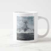 ビスマルク23rdMay 1941年。2014年のためのフードの頭部 ジャンボコーヒーマグカップ (右)