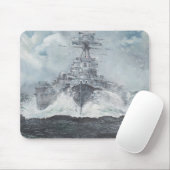 ビスマルク23rdMay 1941年。2014年のためのフードの頭部 マウスパッド (マウス)