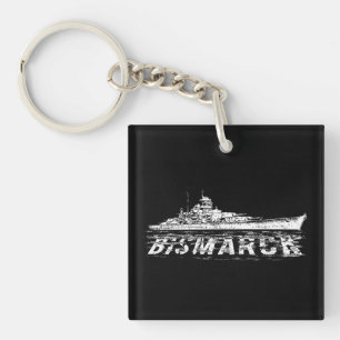 ビスマーク正方形(両面)キーチェーン キーホルダー