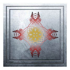 ビスミラのモザイク語を含むイスラムのポスター フォトプリント