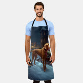 ビズスラクリスマスフェスティバルシーズン エプロン (着用した状態)