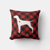 ビズスラクリスマスプレッドドッグ名 クッション (正面)
