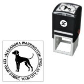 ビズスラドッグスタンディングシルネーム差出人住所 セルフインキングスタンプ (インサイチュ)