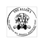 ビズスラドッグファミリー差出人住所 ラバースタンプ (インプリント)