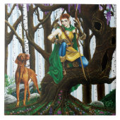 ビズスラドッグ小妖精や小人フォレスト タイル (正面)