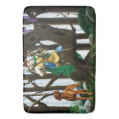 ビズスラドッグ小妖精や小人フォレスト バスマット (正面縦)