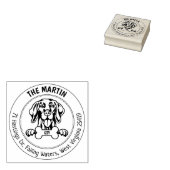 ビズスラドッグ差出人住所ファミリー ラバースタンプ (押印)