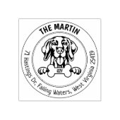 ビズスラドッグ差出人住所ファミリー ラバースタンプ (インプリント)