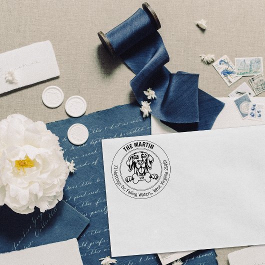 ビズスラドッグ差出人住所ファミリー ラバースタンプ