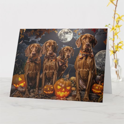 ビズスラハロウィン不気味 カード (黄色い花)