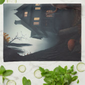 ビズスラハロウィーン怖 キッチンタオル (折り畳み)