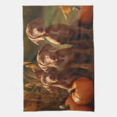 ビズスラパピーオータムデライトカボチャ キッチンタオル (縦)