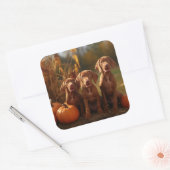 ビズスラパピーオータムデライトカボチャ スクエアシール (封筒)