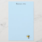 ビズネス蜂、疲れたストレスのミツバチ保持用ブリーフケース 便箋 (正面)