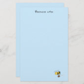 ビズネス蜂、疲れたストレスのミツバチ保持用ブリーフケース 便箋 (正面/裏面)