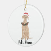 ビズパーソナライズされたラ セラミックオーナメント (左)