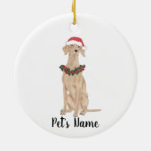 ビズパーソナライズされたラ セラミックオーナメント (裏面)