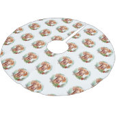 ビズラクリスマスリースフェスティバルカップ ブラッシュドポリエステルツリースカート (アングル)