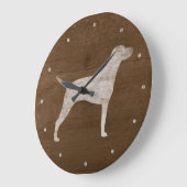 ビズラシルエット ラージ壁時計 (傾斜)